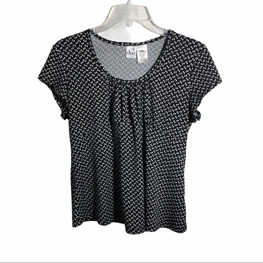 Duo Maternity Black & White short sleeve